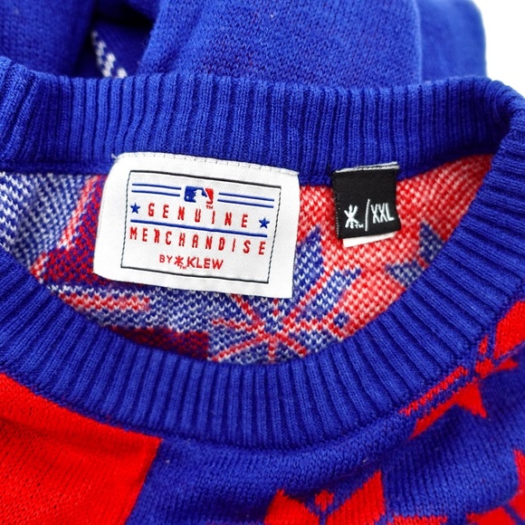 Men’s | Klew |  MLB Texas Rangers Christmas Pullover Sweater - XXL - Picture 8 of 12